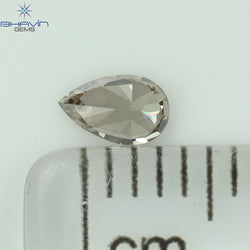 0.19 CT Pear Shape Natural Diamond Brown Pink Color VS1 Clarity (4.50 MM)