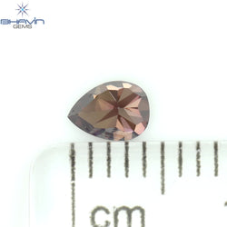0.29 CT ペアシェイプ ナチュラル ダイヤモンド ピンク色 VS1 クラリティ (4.61 MM)