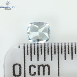 0.23 CT Cushion Shape Natural Diamond Greenish Blue Color VS1 Clarity (3.41 MM)