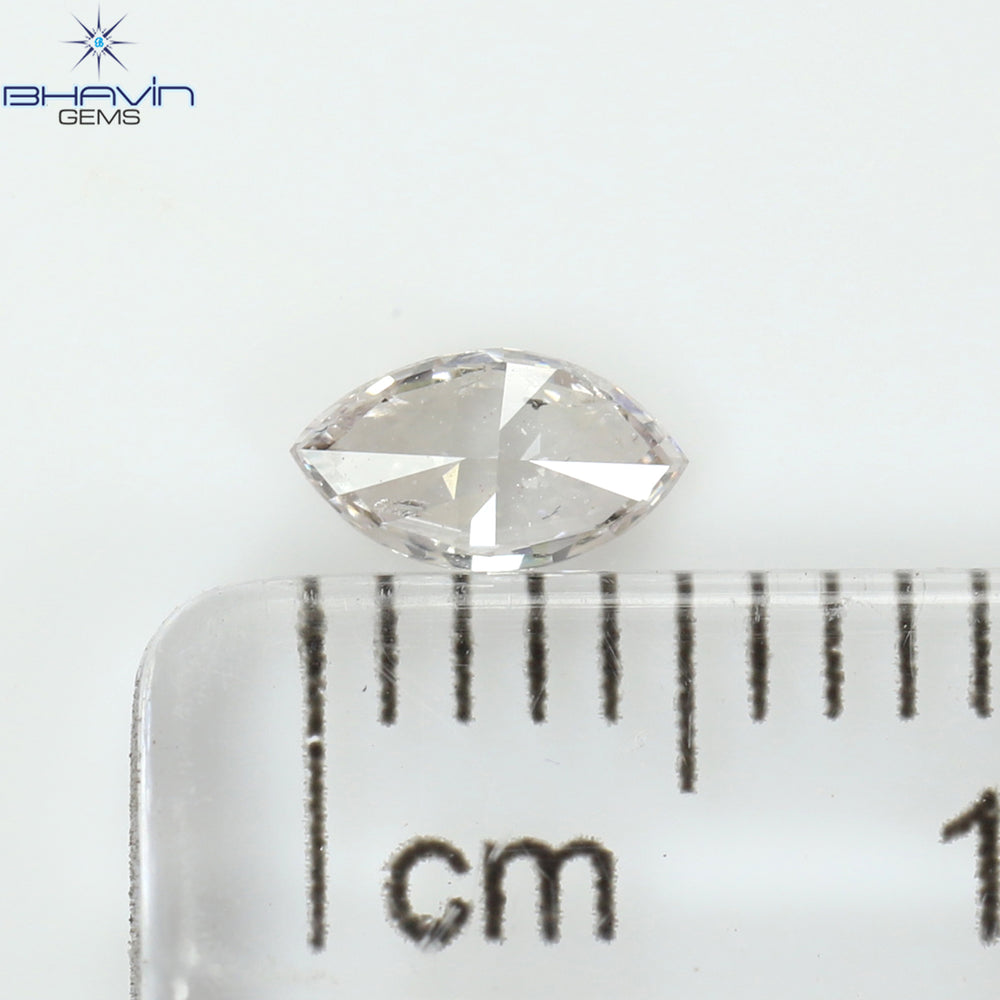 0.22 CT Marquise Shape Natural Loose Diamond Pink Color SI2 Clarity (5.34 MM)