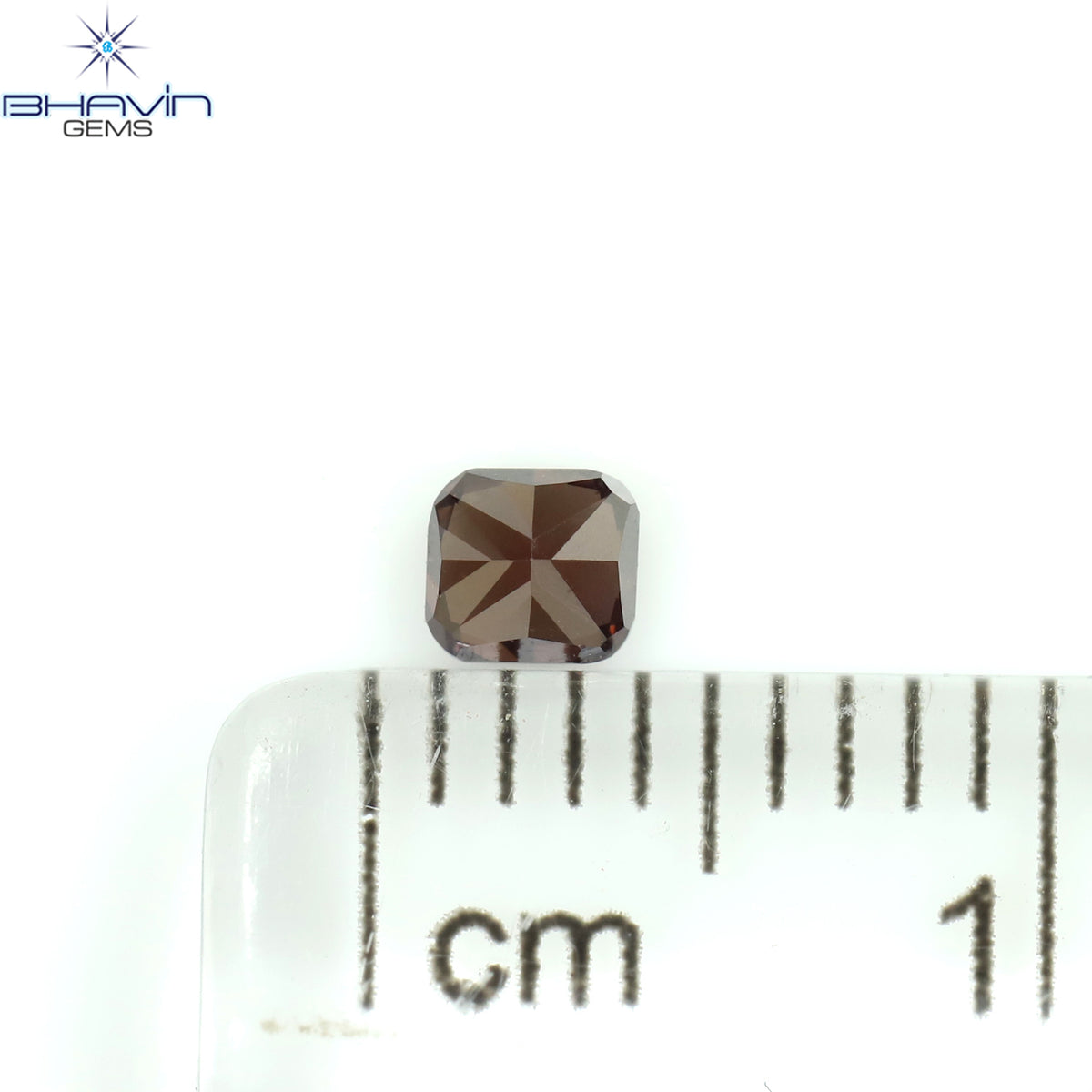 0.17 CT Natural Cushion Diamond Enhanced Pink Color Clarity VS1 (3.12 MM)