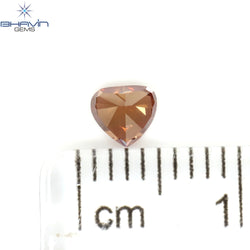 0.28 CT ハートシェイプ エンハンスト ピンク カラー ナチュラル ルース ダイヤモンド VS2 クラリティ (4.15 MM)