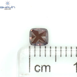 0.28 CT クッション シェイプ ナチュラル ルース ダイヤモンド 強化ピンク色 VS1 クラリティ (3.72 MM)