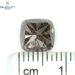 0.86 CT クッション ダイヤモンド ピンク カラー ナチュラル ルース ダイヤモンド I2 クラリティ (5.02 MM)