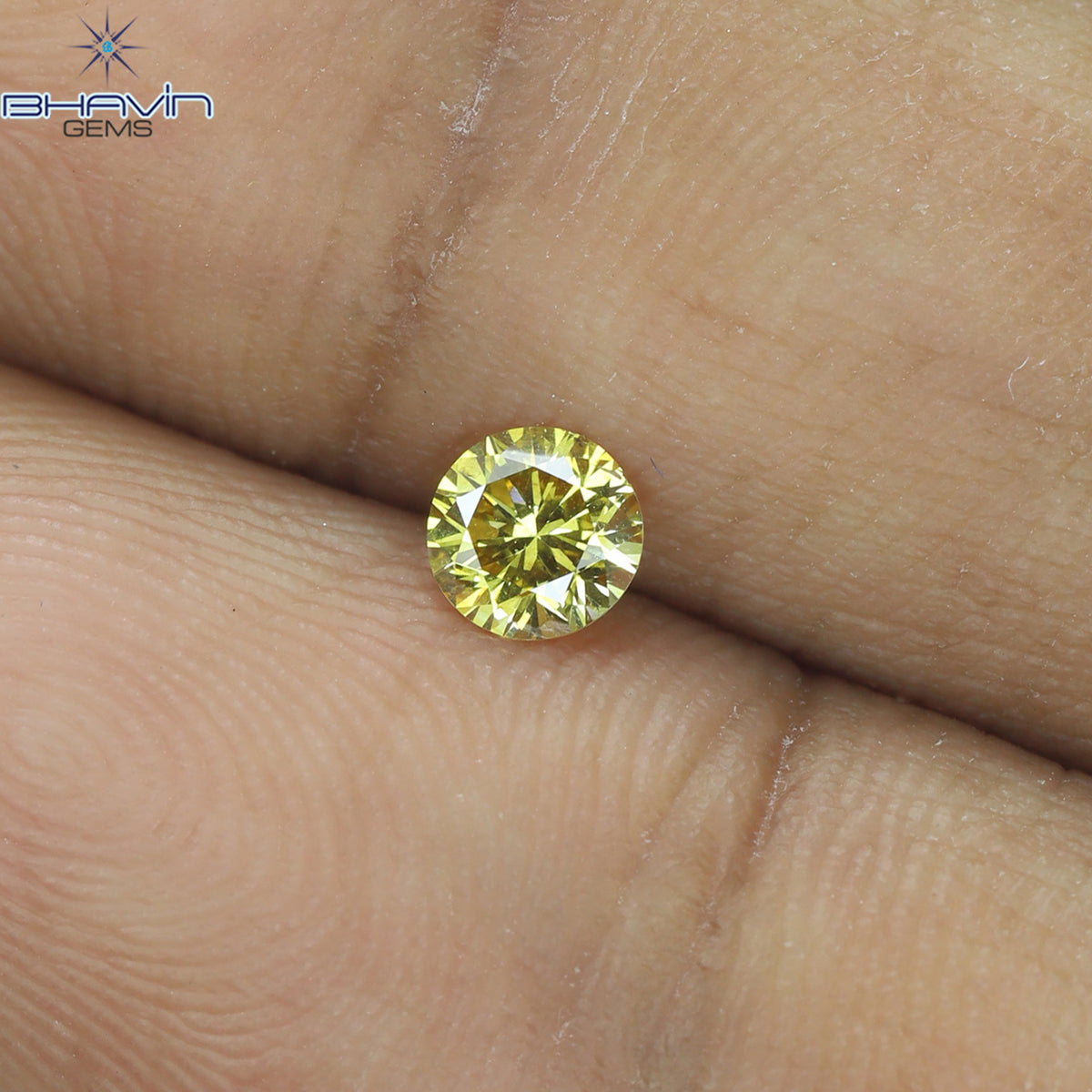 0.21 CT ラウンド シェイプ ナチュラル ダイヤモンド オレンジ色 SI2 クラリティ (3.80 MM)