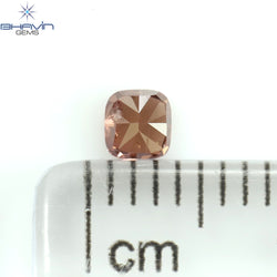 0.18 CT クッション シェイプ ナチュラル ルース ダイヤモンド 強化ピンク色 SI2 クラリティ (3.15 MM)