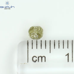 0.27 CT ラフ シェイプ ナチュラル ルース ダイヤモンド イエロー カラー SI1 クラリティ (3.34 MM)