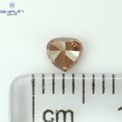 0.21 CT ハートシェイプ エンハンスト ピンク カラー ナチュラル ルース ダイヤモンド I1 クラリティ (3.73 MM)