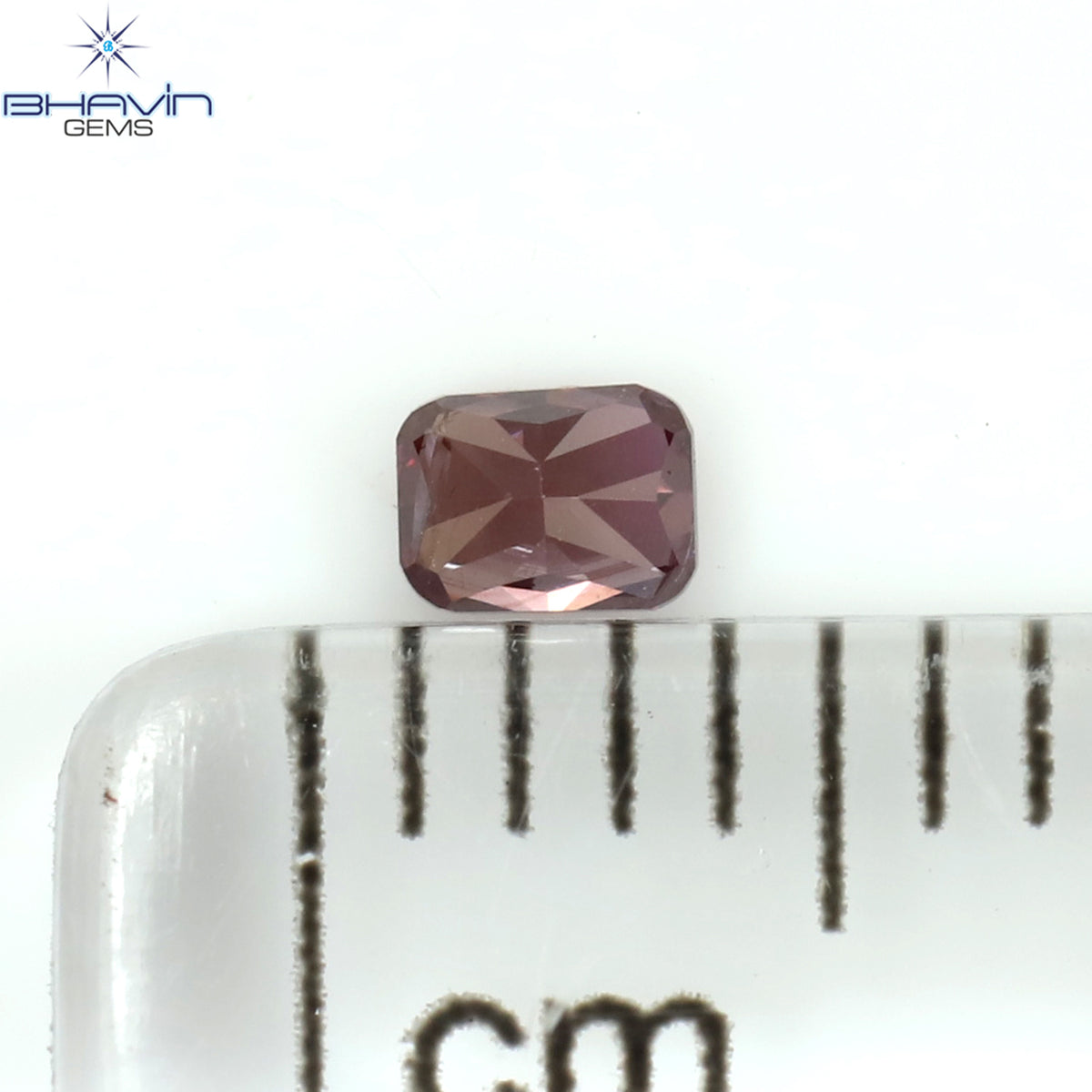 0.09 CT Natural Cushion Diamond Enhanced Pink Color Clarity VS1 (2.85 MM)