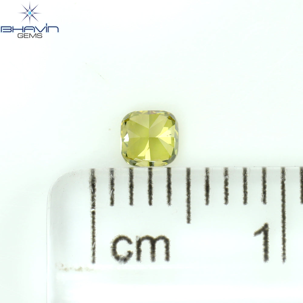 0.17 CT Cushion Shape Natural Loose Diamond Enhanced Pink Color VS2 Clarity (3.04 MM)