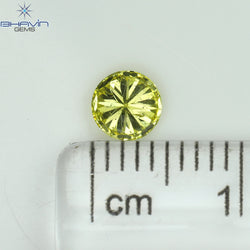 0.42 CT Round Shape Natural Diamond Yellow Color SI2 Clarity (4.73 MM)
