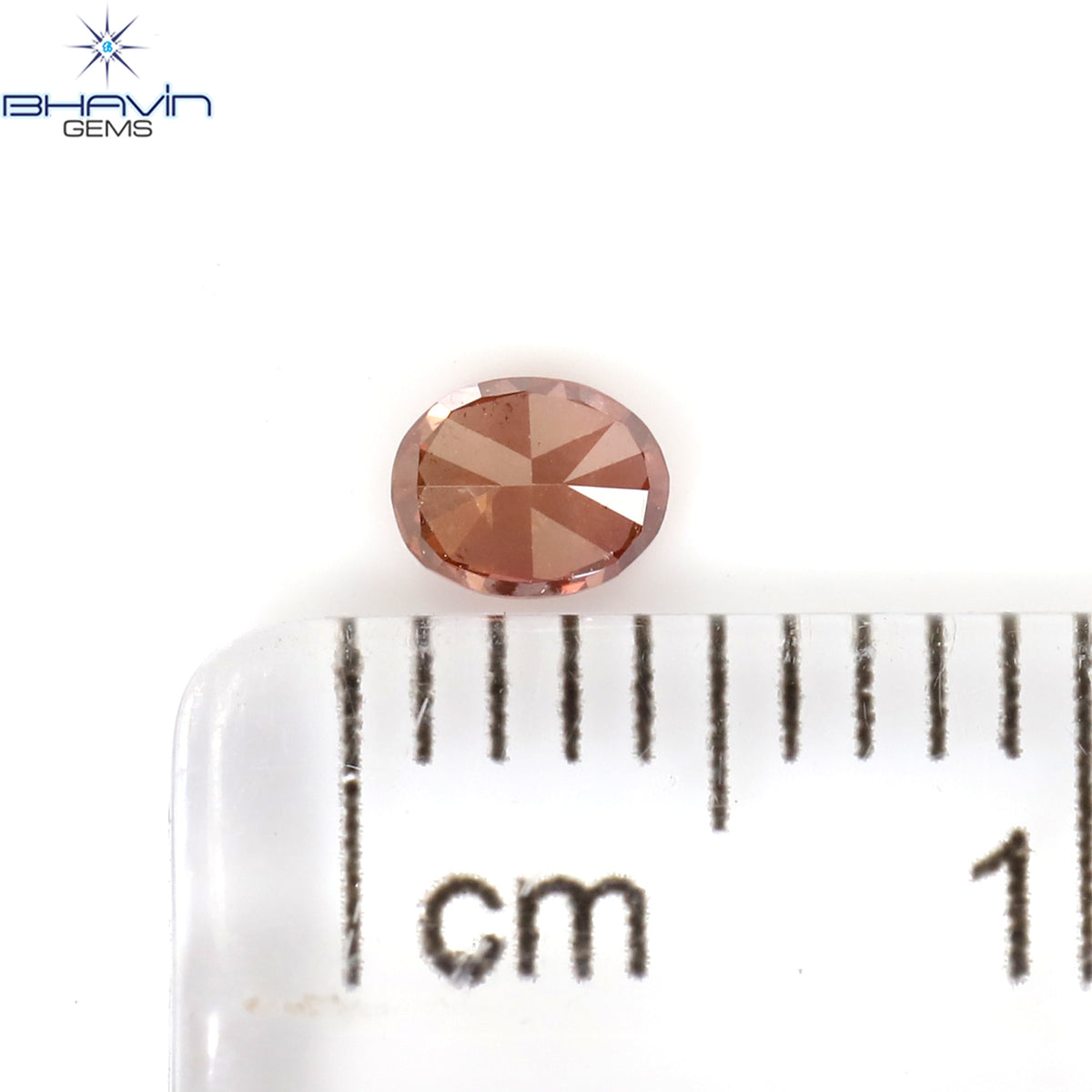 0.18 CT Natural Oval Diamond Enhanced Pink Color Clarity VS2 (3.82 MM)