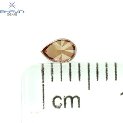 0.11 CT ペアシェイプ ナチュラル ダイヤモンド ピンク色 VS2 クラリティ (3.80 MM)