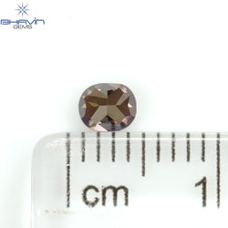 0.27 CT オーバル シェイプ ナチュラル ルース ダイヤモンド ピンク色 VS1 クラリティ (3.91 MM)