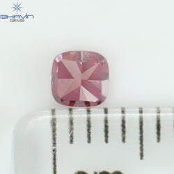 0.21 CT Cushion Shape Natural Loose Diamond Pink Color VS2 Clarity (3.39 MM)
