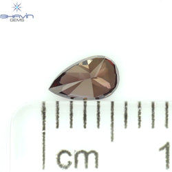 0.31 CT ペアシェイプ ナチュラル ダイヤモンド ピンク色 VS2 クラリティ (5.31 MM)