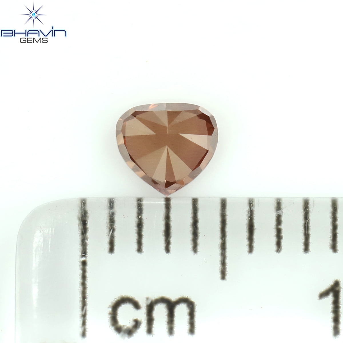 0.19 CT Natural Heart Diamond Enhanced Pink Color Clarity VS2 (3.68 MM)