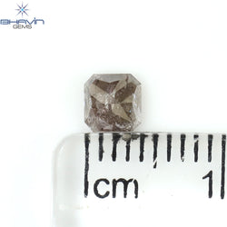 0.50 CT Radiant Shape Natural Diamond Pink Color I3 Clarity (4.37 MM)