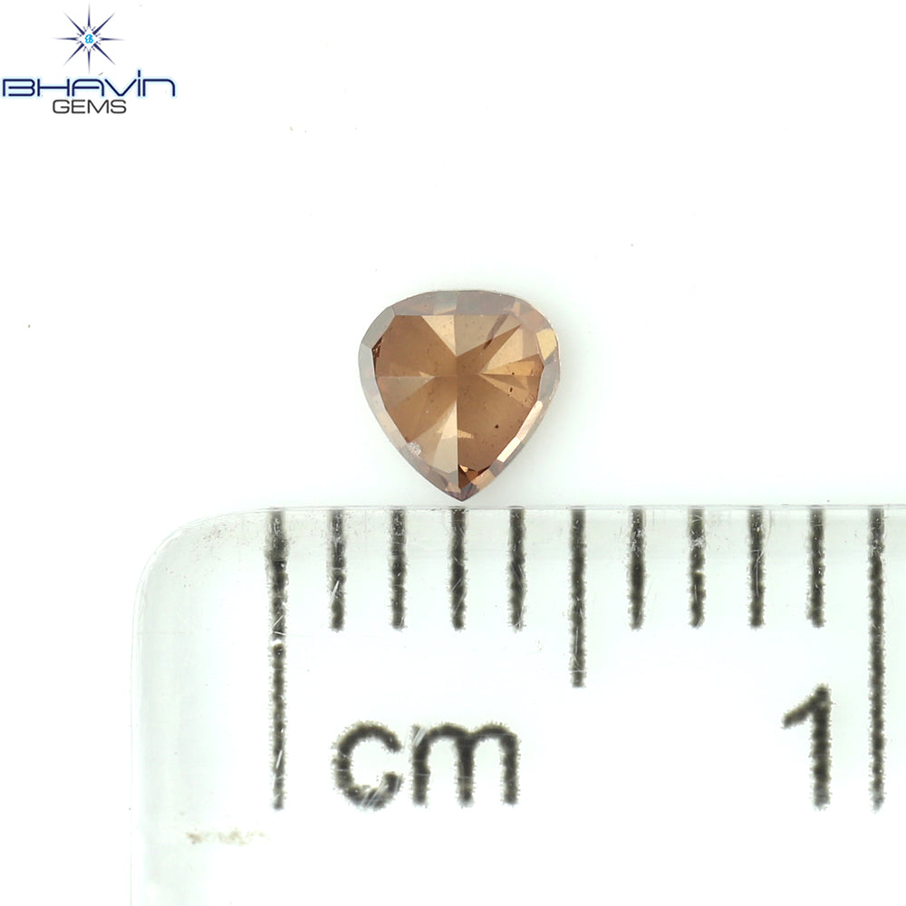 0.22 CT ハートシェイプ エンハンスト ピンク カラー ナチュラル ルース ダイヤモンド SI1 クラリティ (3.60 MM)