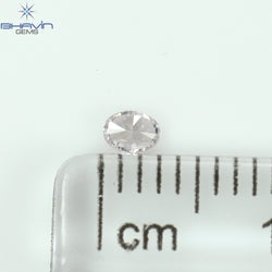 0.08 CT オーバル シェイプ ナチュラル ダイヤモンド ピンク カラー VS2 クラリティ (2.97 MM)