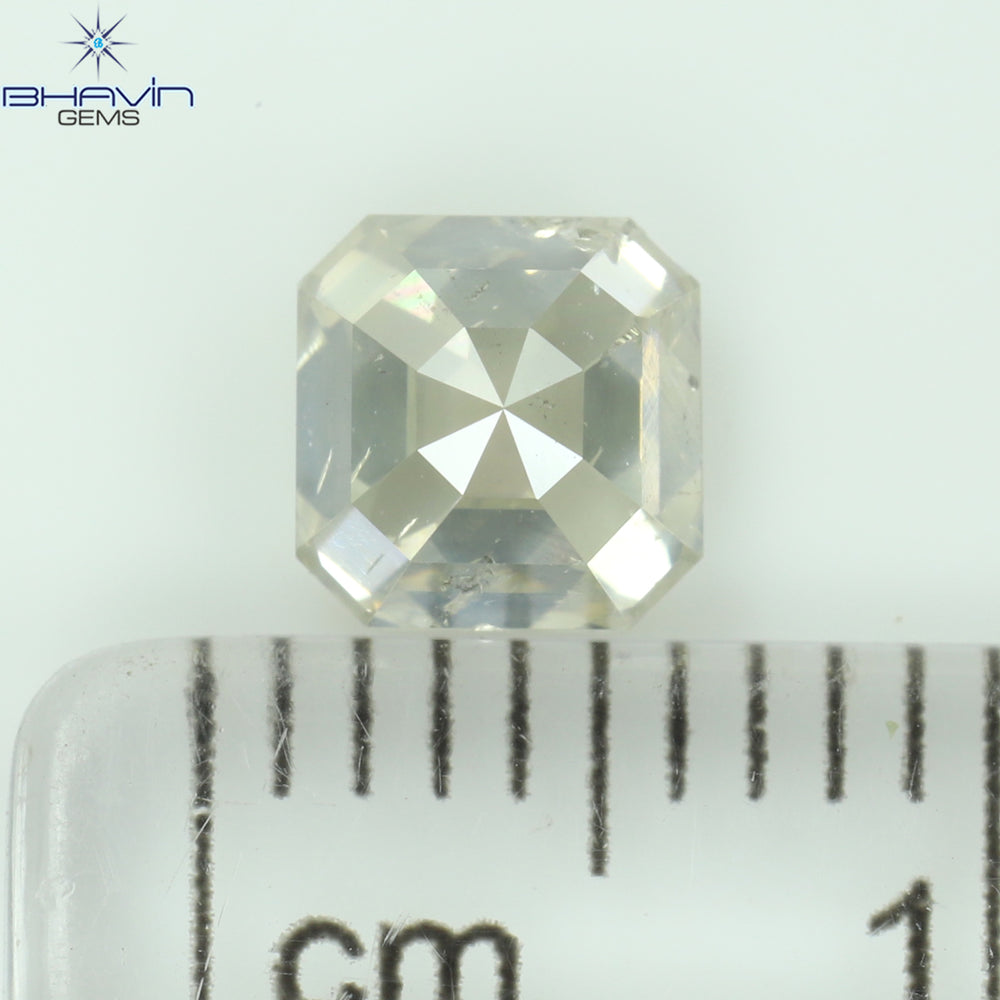 1.01 CT アッシャー ダイヤモンド ブラウン ダイヤモンド クラリティ VS1 (5.05 MM)