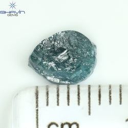 0.69 CT Pear Rough Shape Blue Natural Loose Diamond I3 Clarity (6.60 MM)
