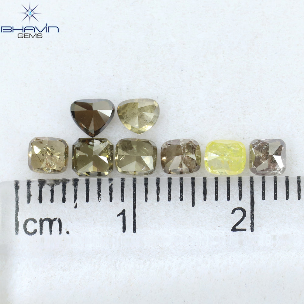 1.68 CT/8 Pcs Mix Shape Natural Diamond Mix Color I3 Clarity (3.60 MM)