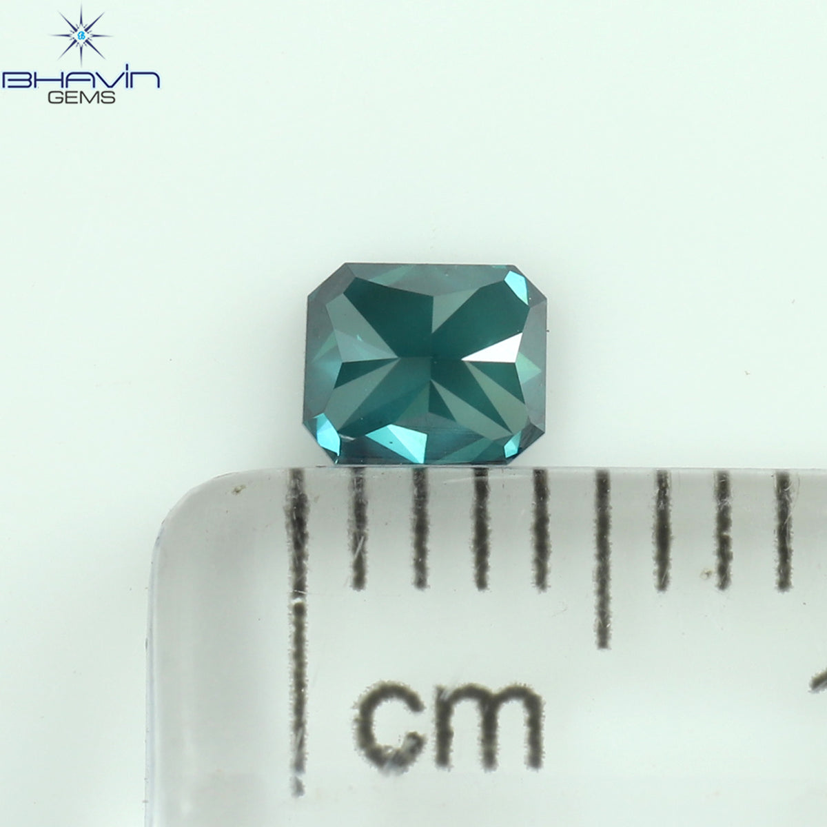 0.30 CT Natural Radiant Diamond Enhanced Blue Color Clarity VS2 (4.04 MM)