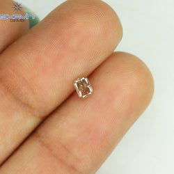 0.18 CT Radiant Shape Natural Diamond Pink Color VS1 Clarity (3.75 MM)