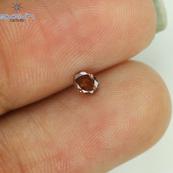 0.12 CT Oval Shape Natural Diamond Enhanced Pink Color SI1 Clarity (3.62 MM)