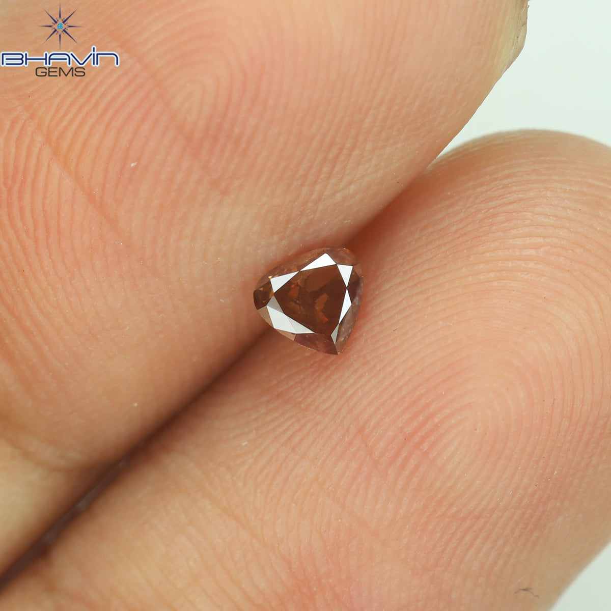 0.15 CT ハートシェイプ エンハンスト ピンク カラー ナチュラル ルース ダイヤモンド SI1 クラリティ (3.58 MM)