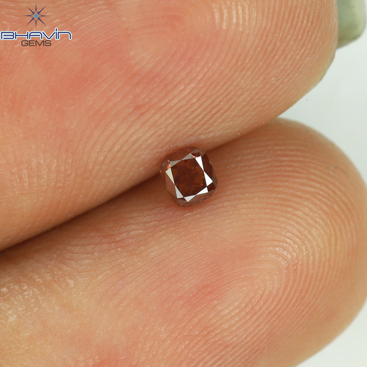 0.12 CT Natural Cushion Diamond Enhanced Pink Color Clarity SI2 (2.83 MM)