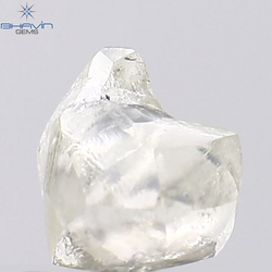 0.76 CT Rough Shape Natural Diamond White Color SI1 Clarity (5.55 MM)