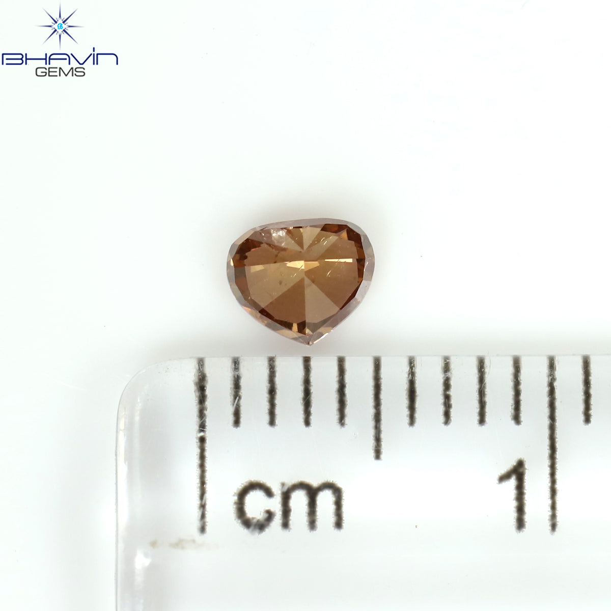 0.29 CT ハート シェイプ エンハンスト ピンク カラー ナチュラル ルース ダイヤモンド SI2 クラリティ (4.25 MM)