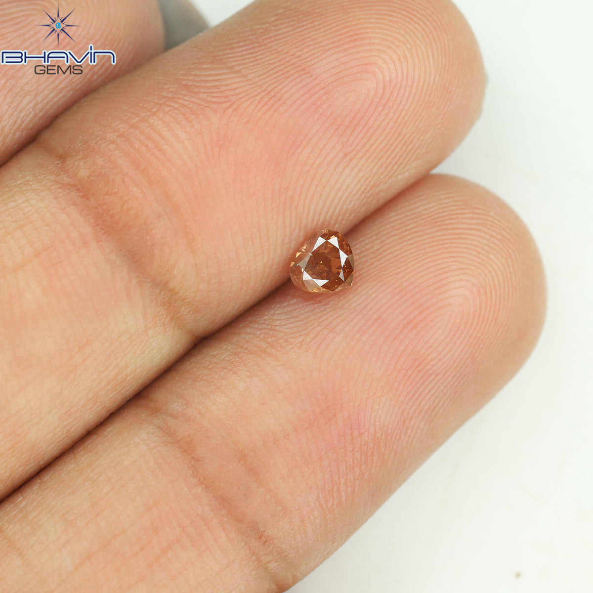 0.21 CT ハートシェイプ エンハンスト ピンク カラー ナチュラル ルース ダイヤモンド I1 クラリティ (3.73 MM)