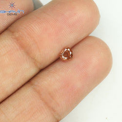 0.21 CT Heart Shape Enhanced Pink Color Natural Loose Diamond I1 Clarity (3.73 MM)