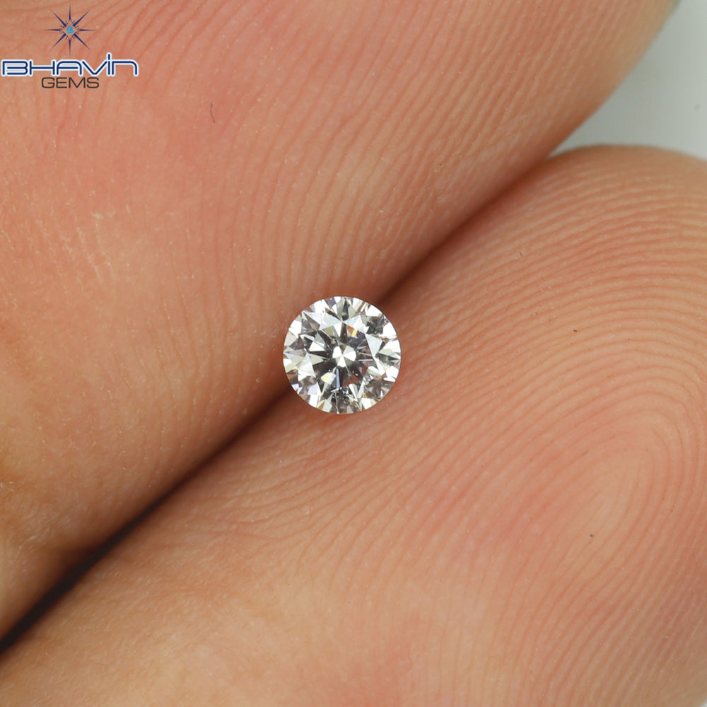 0.09 CT Round Shape Natural Diamond Pink Color VS2 Clarity (2.63 MM)