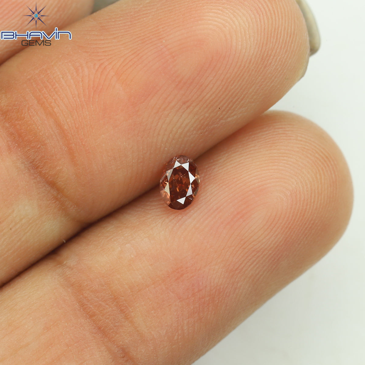 0.19 CT Natural Oval Diamond Enhanced Pink Color Clarity I1 (4.23 MM)