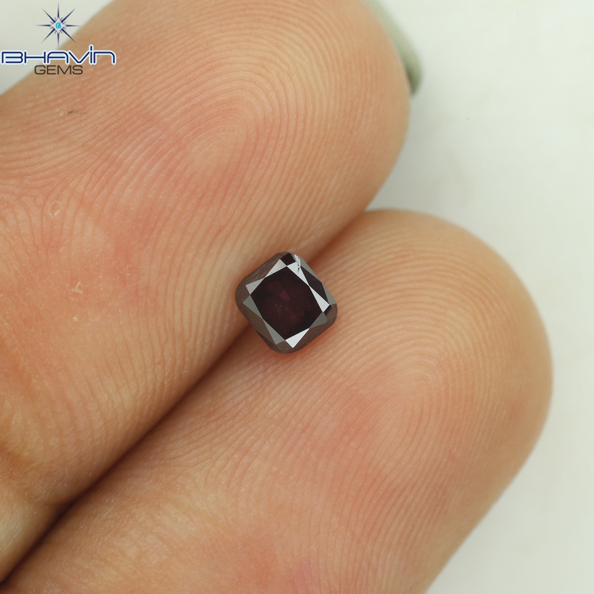 0.23 CT クッション シェイプ ナチュラル ルース ダイヤモンド 強化ピンク色 SI1 クラリティ (3.63 MM)