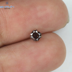 0.29 CT ラディアント シェイプ ナチュラル ダイヤモンド ピンク色 SI1 クラリティ (3.50 MM)