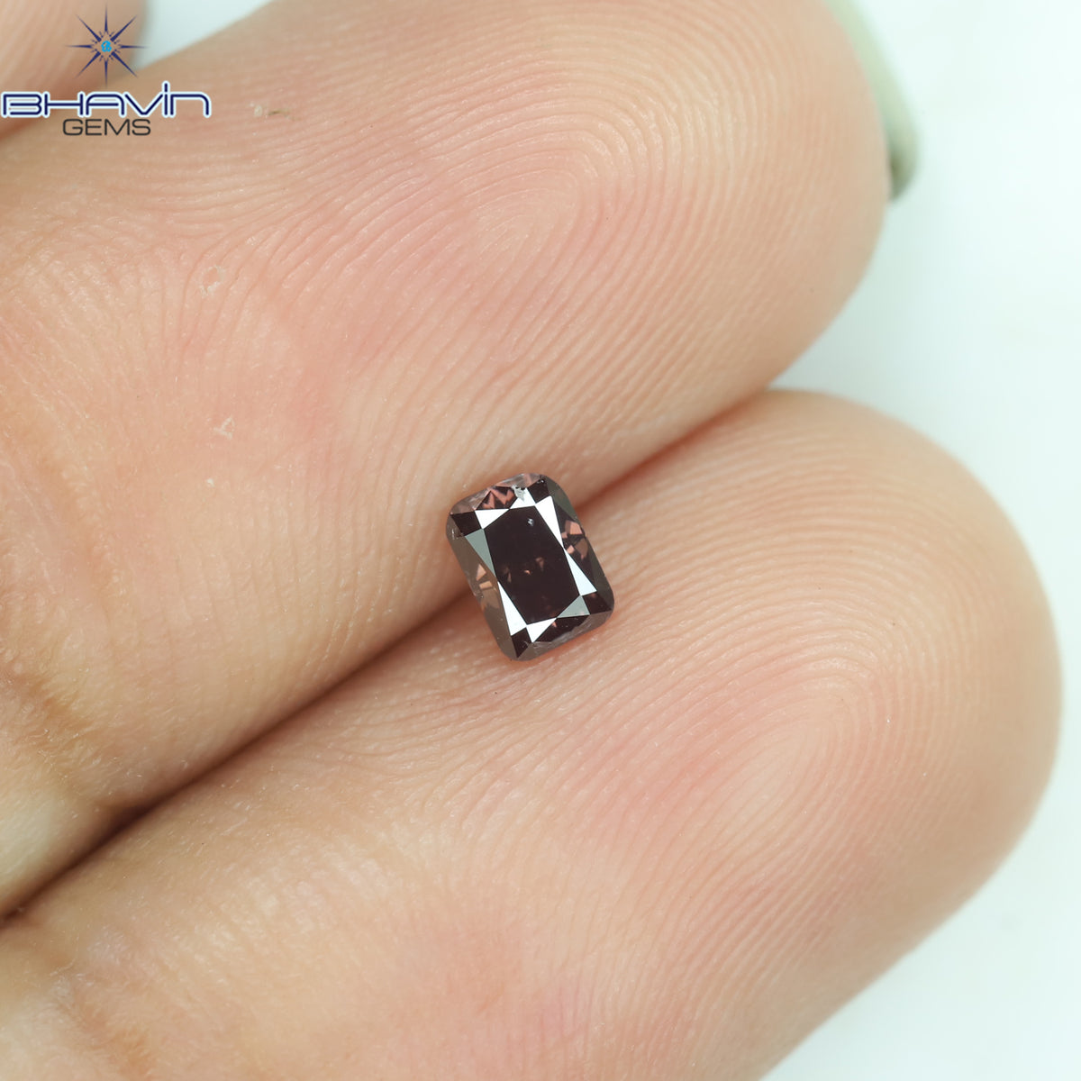 0.21 CT クッション シェイプ ナチュラル ルース ダイヤモンド 強化ピンク色 VS2 クラリティ (3.78 MM)