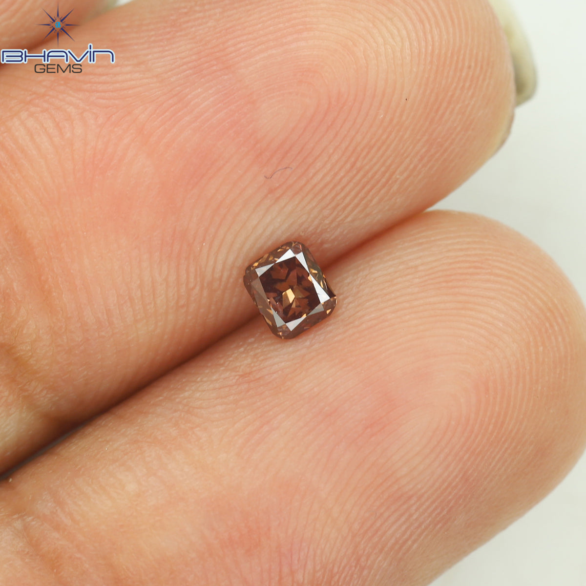 0.19 CT クッション シェイプ ナチュラル ルース ダイヤモンド 強化ピンク色 VS1 クラリティ (3.42 MM)