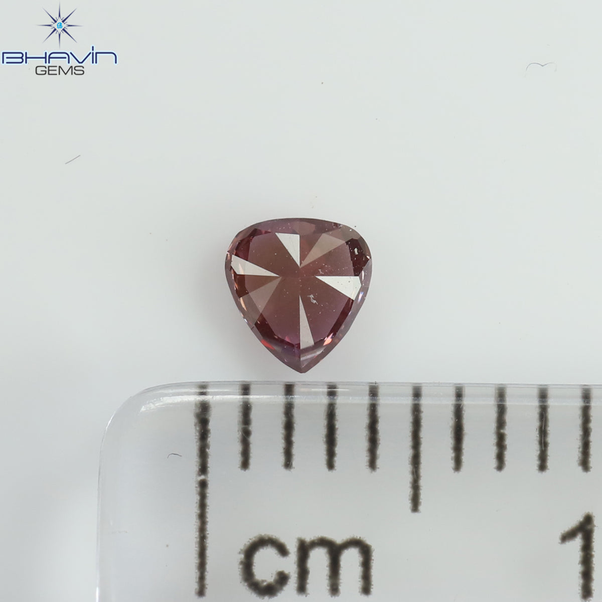 0.15 CT Natural Heart Diamond Enhanced Pink Color Clarity VS1 (3.71 MM)