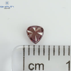 0.15 CT ハートシェイプ エンハンスト ピンク カラー ナチュラル ルース ダイヤモンド VS1 クラリティ (3.71 MM)