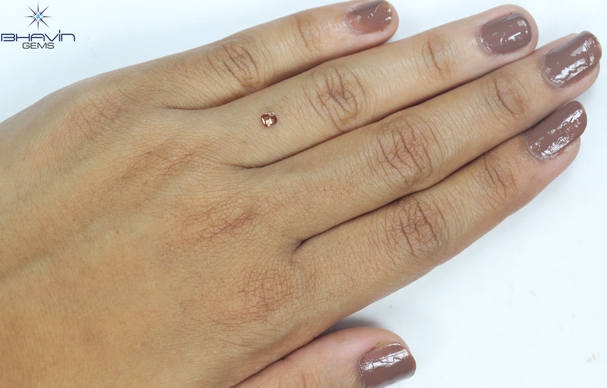 0.18 CT クッション シェイプ ナチュラル ルース ダイヤモンド 強化ピンク色 SI2 クラリティ (3.15 MM)