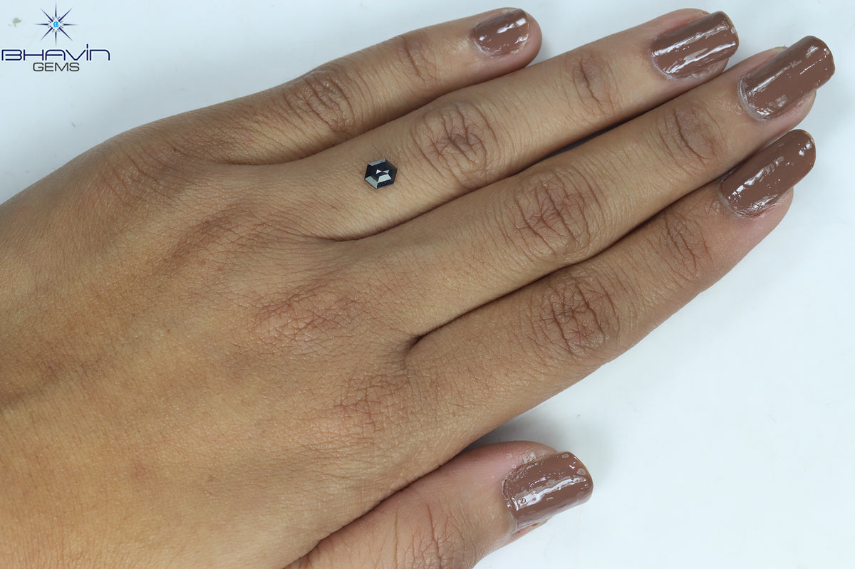 0.76 CT ペンタゴン ダイヤモンド 天然ダイヤモンド ブラウン ダイヤモンド クラリティ I1 (6.93 MM)