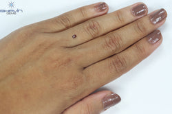 0.20 CT クッション シェイプ ナチュラル ルース ダイヤモンド 強化ピンク色 VS1 クラリティ (3.53 MM)
