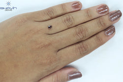 0.29 CT ペアシェイプ ナチュラル ダイヤモンド ピンク色 VS1 クラリティ (4.61 MM)