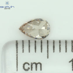 0.30 CT Pear Shape Natural Diamond Pink (Argyle) Color VS2 Clarity (5.20 MM)