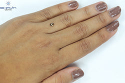 0.28 CT ペアシェイプ ナチュラル ダイヤモンド ピンク色 SI1 クラリティ (4.65 MM)